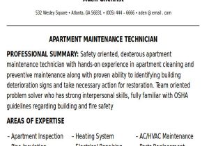 Maintenance Resume Sample Sample Maintenance Technician Resume 9 Examples In Word