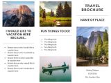 Make A Travel Brochure Template Free Travel Brochure Templates Examples 8 Free Templates