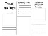 Make A Travel Brochure Template Travel Brochure Template Reading Pinterest Around