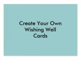 Make My Own Business Card Template Create Your Own Blue Wishing Well Cards Business Card