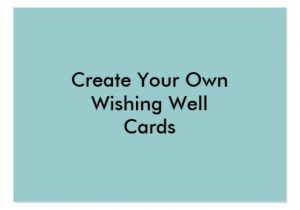Make My Own Business Card Template Create Your Own Blue Wishing Well Cards Business Card