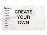 Make My Own Business Card Template Create Your Own Business Card Template Zazzle
