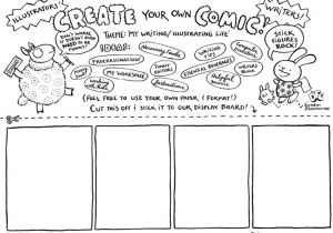 Make Your Own Comic Strip Template Scbwi Comixtravaganza Sarah Mcintyre