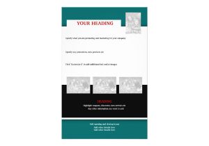 Make Your Own Flyer Template Flyer Template Create Your Own 5 5 Quot X8 5 Quot Zazzle