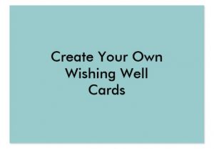 Make Your Own Postcard Template Create Your Own Blue Wishing Well Cards Business Card