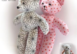 Make Your Own Teddy Bear Template Teddy Bear Sewing Pattern Easy Craft Template Make
