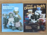 Make Your Own Teddy Bear Template Vintage 2 Pattern Books Make Your Own Teddy Bears and Dress A