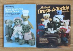 Make Your Own Teddy Bear Template Vintage 2 Pattern Books Make Your Own Teddy Bears and Dress A