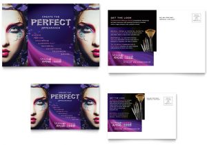Makeup Artist Flyer Template Free Makeup Artist Postcard Template Word Publisher