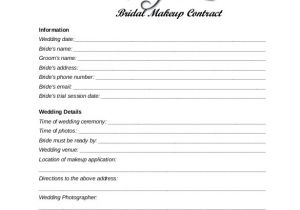 Makeup Contract Template 28 Wedding Contract Templates Example Word Google Docs