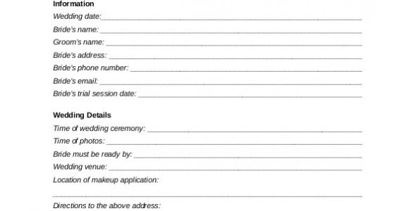 Makeup Contract Template 28 Wedding Contract Templates Example Word Google Docs