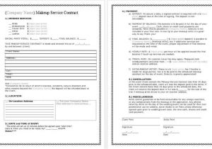 Makeup Contract Template Bridal Makeup Contract Template Docx File by Wwcinc On Etsy