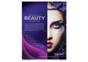 Makeup Flyer Templates Free Makeup Artist Tri Fold Brochure Template Design