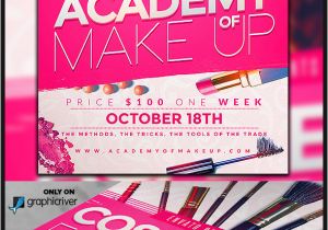 Makeup Flyer Templates Free Makeup Course Flyer Template On Behance