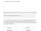 Making A Contract Template 9 Contract Agreement Letter Examples Pdf Examples