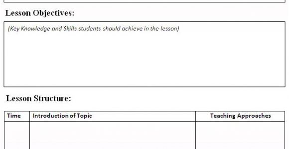 Making A Lesson Plan Template 5 Free Lesson Plan Templates Excel Pdf formats