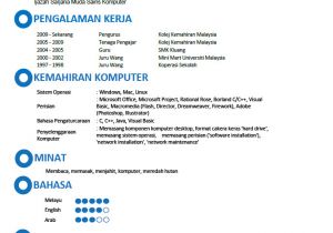 Malaysia Simple Resume format Contoh Resume Latihan Industri