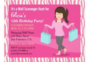 Mall Scavenger Hunt Invitation Template Free Printable Mall Scavenger Hunt Birthday Party