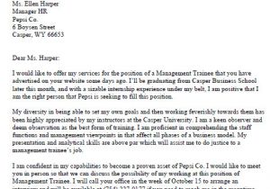 Management Trainee Cover Letter Samples Cv Sample for Management Trainee Position Printable Job