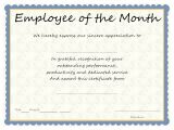 Manager Of the Month Certificate Template Employee Of the Month Award