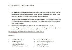 Manager Resume format Word 5 Retail Resume Templates Doc Pdf Free Premium