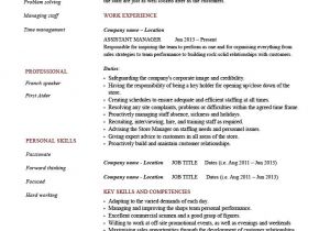 Manager Resume format Word assistant Manager Cv Example Resume Template Job