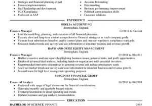 Manager Resume Sample 8 Amazing Finance Resume Examples Livecareer
