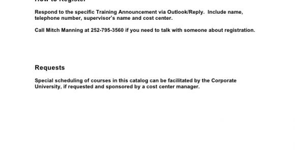 Mandatory Training Email Template Corporate Training and Development Catalog