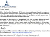 Mandatory Training Email Template Security Awareness Training