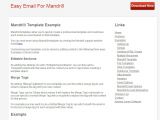 Mandrill Email Templates Easy Email for Mandrill by Codethenasoftware Codecanyon