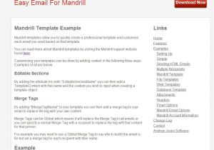 Mandrill Email Templates Easy Email for Mandrill by Codethenasoftware Codecanyon