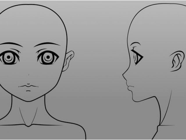 Manga Character Template Anime Girl Model Head Template 01 by ...