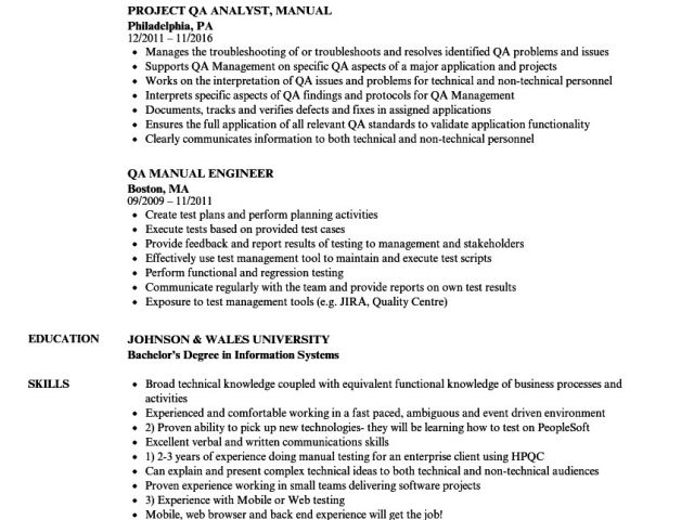 Manual Testing Resume Sample Manual Testing Resume Sample Resume ...