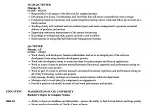 Manual Testing Resume Sample Qa Tester Resume Samples Velvet Jobs