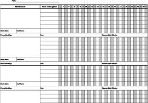 Mar Template Nursing Template Medication Administration Record Check Out Sheet
