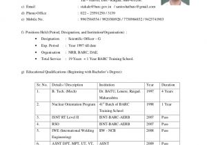 Marathi Resume format for Job Santosh Takale Biodata