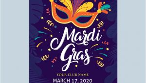 Mardi Gras Flyer Template Free Download Mardi Gras Flyer Template Vector Free Download