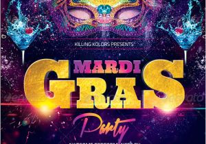 Mardi Gras Flyer Template Free Download Mardi Gras Party Flyer Psd Template by Audioneptune On