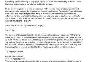 Marketing Request for Proposal Template Tips for Writing social Media Marketing Rfp