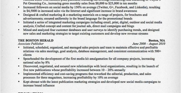 Marketing Resume Sample Marketing Resume Sample Resume Genius