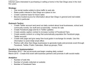 Marketing Services Proposal Template social Media Marketing Plan Template