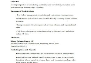 Marketing Student Resume Marketing Resume Samples for Successful Job Hunters
