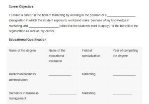 Marketing Student Resume Objective Marketing Resume Template 37 Free Samples Examples