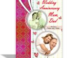 Marriage Anniversary Card with Photo Alwaysgift Wedding Anniversary Mom Dad Greeting Card
