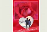 Marriage Anniversary Card with Photo Happy Anniversary Card In Red Rose Happy Anniversary Cards 2019