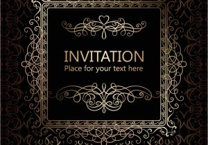 Marriage Card Logo Free Download Intricate Baroque Luxury Wedding Invitation Card