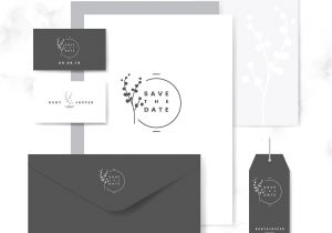 Marriage Card Logo Free Download Save the Date Layout Set Vector Free Image by Rawpixel Com