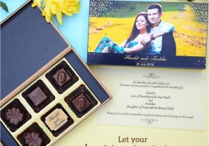 Marriage Card Matter In English for Daughter Unique Indian Wedding Invitations Chococraft
