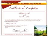 Marriage Counseling Certificate Template Online Pre Cana Catholic Marriage Prep