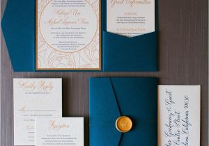 Marriage Of Convenience for Green Card sophisticated Blue and Gold Chicago Wedding From Kristin La